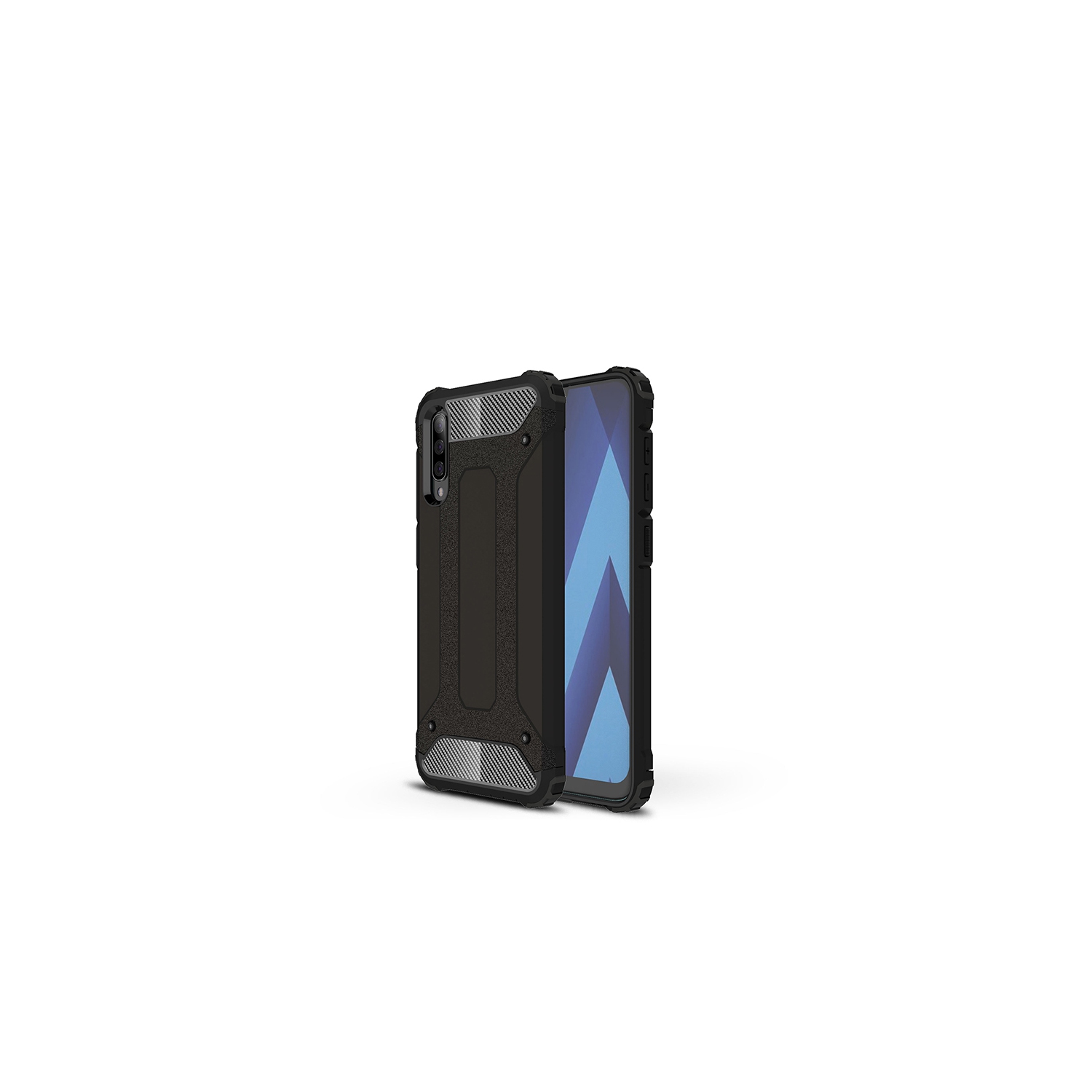 Brushed Metal Case for Samsung Galaxy A20 Rugged Cover