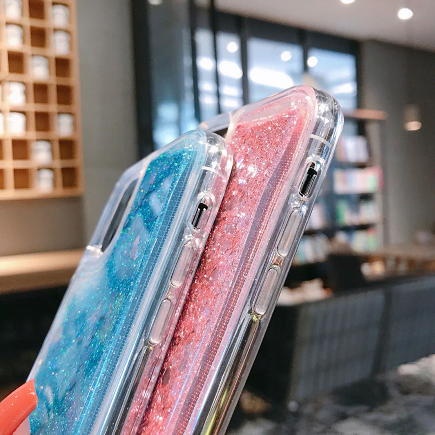 Samsung Galaxy A20 Case Dry Flower Liquid Glitter Back Cover