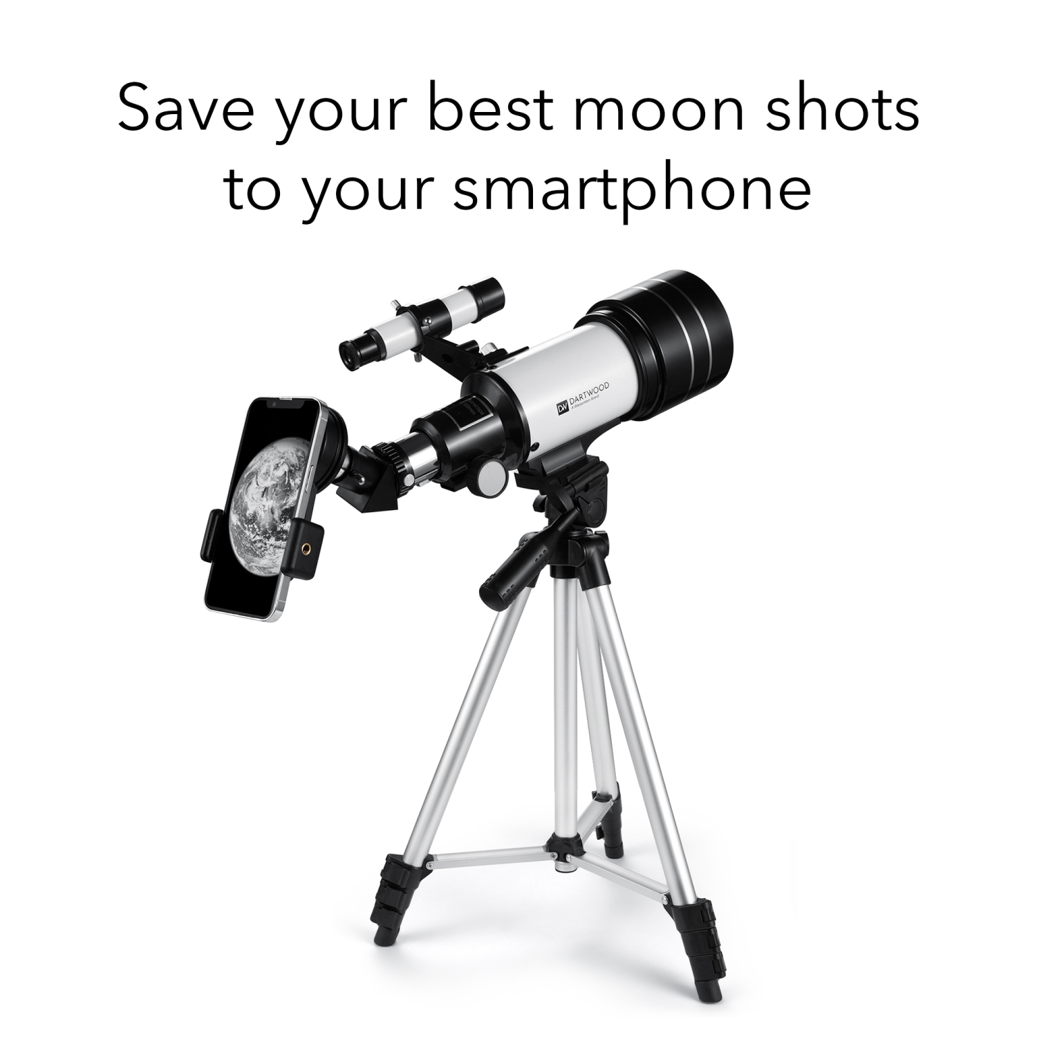 Télescope astronomique de Dartwood - télescope pivotant à 360° - plusieurs oculaires inclus pour différents zooms