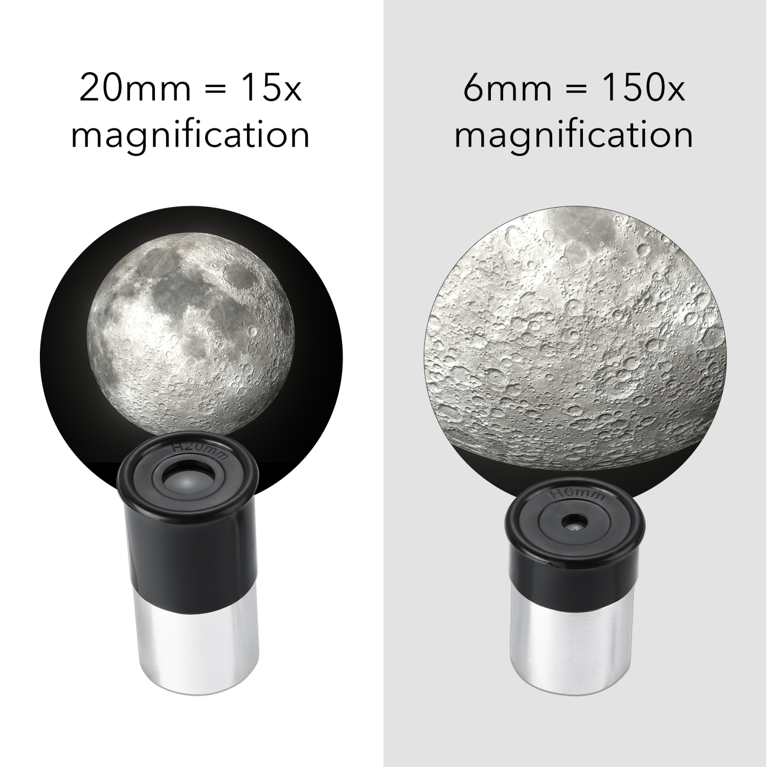 Télescope astronomique de Dartwood - télescope pivotant à 360° - plusieurs oculaires inclus pour différents zooms