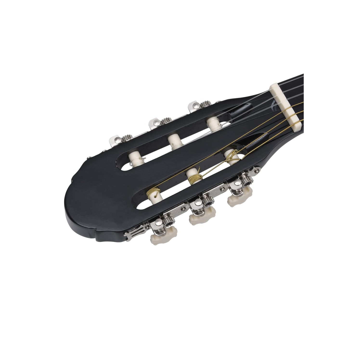 vidaXL Classical Guitar for Beginner Black 4/4 39" Basswood