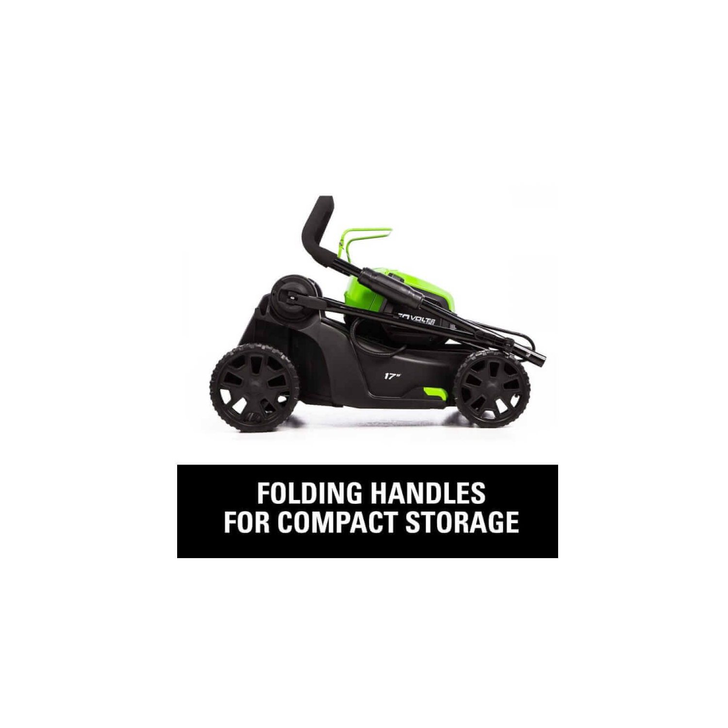 Greenworks 80V 17" Brushless Lawn Push Mower, 2.0Ah Battery and Charger Included