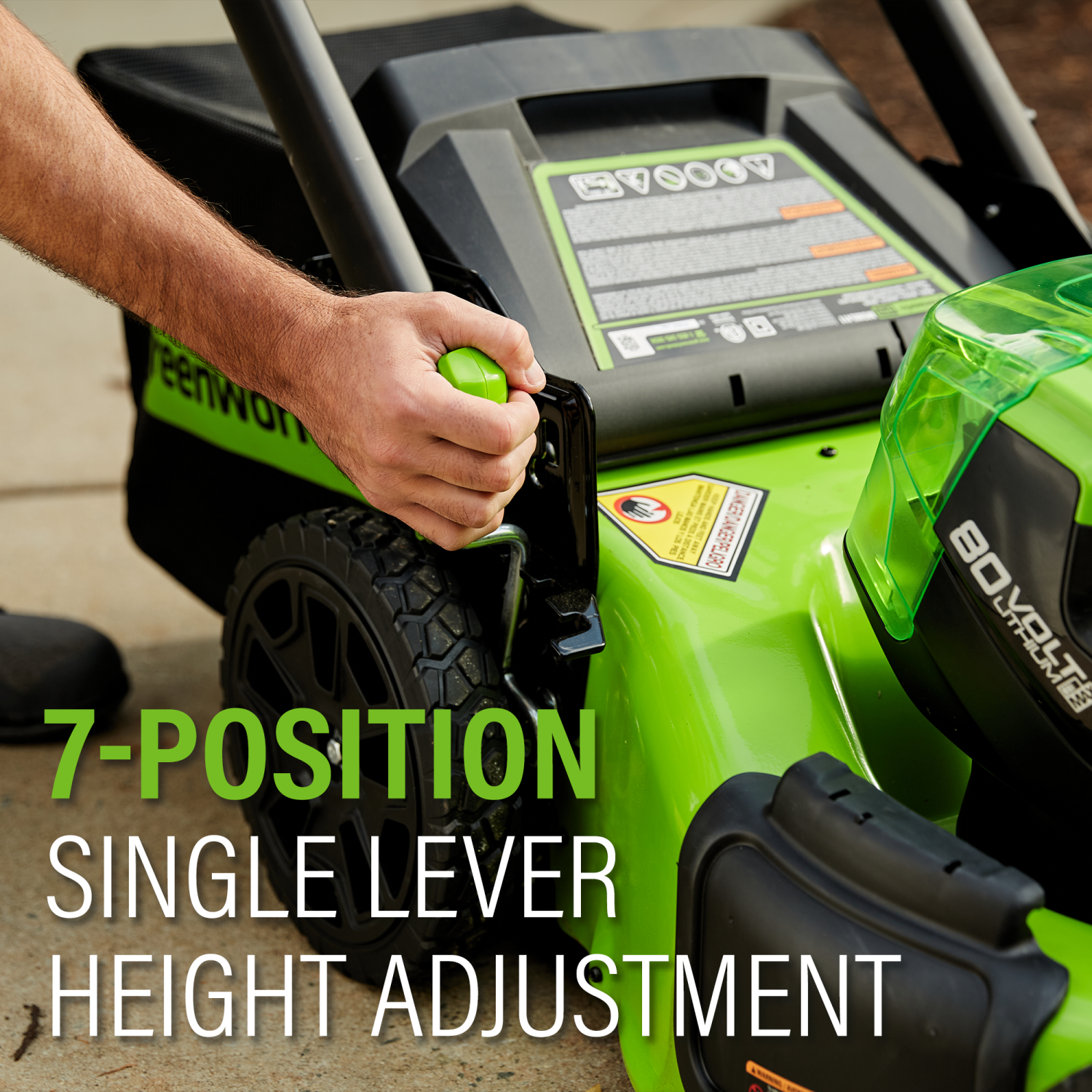 Greenworks 80V 21" Brushless Cordless Self-Propelled Lawn Mower, 4.0Ah Battery and Charger Included [75+ Compatible Tools]