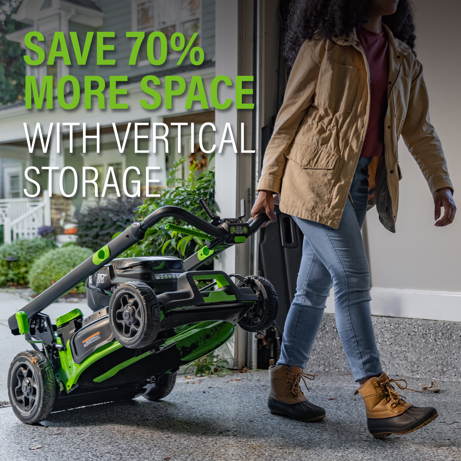 Greenworks 80V 21" Brushless Cordless Self-Propelled Lawn Mower, 4.0Ah Battery and Charger Included [75+ Compatible Tools]