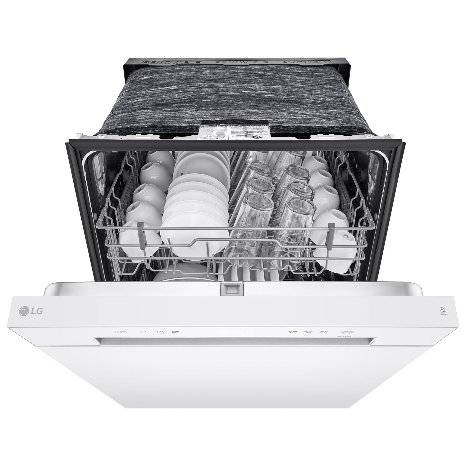 LG 24" 52dB Built-In Dishwasher - White