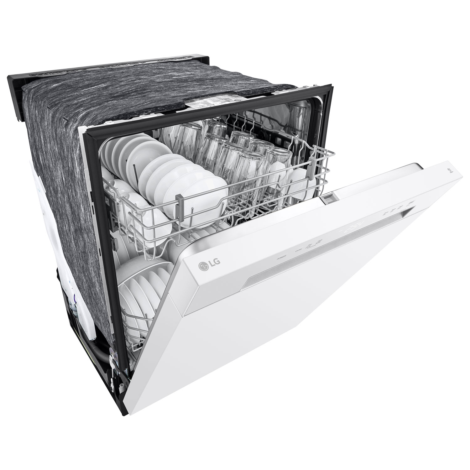 LG 24" 52dB Built-In Dishwasher - White