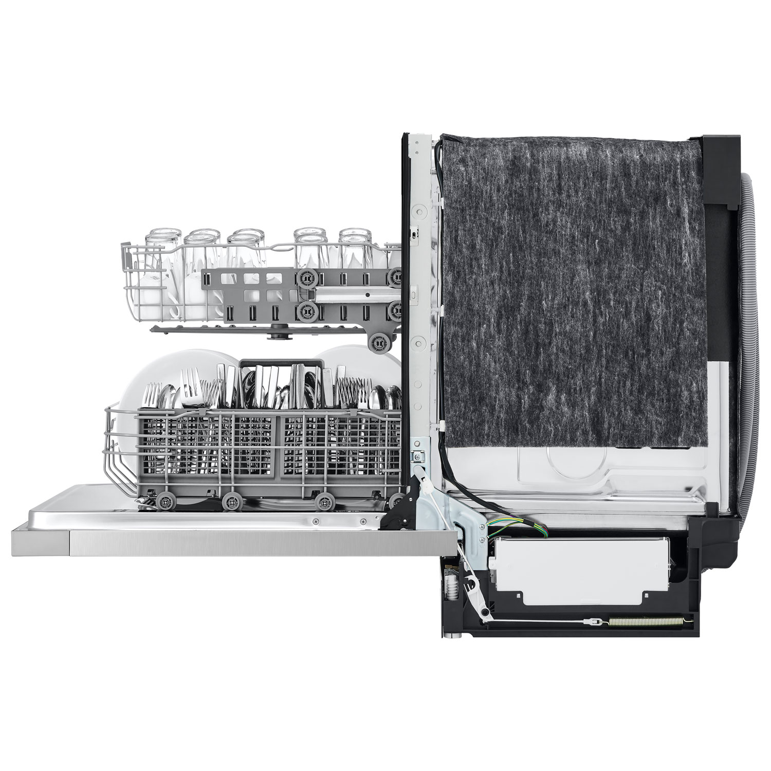 Lave-vaisselle encastrable 24 po 52 dB de LG (LDFC2423V - Argenté platine