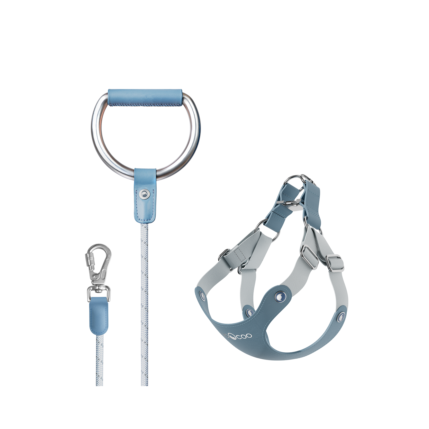 Harnais pour chien VOOCOO avec laisse en métal S