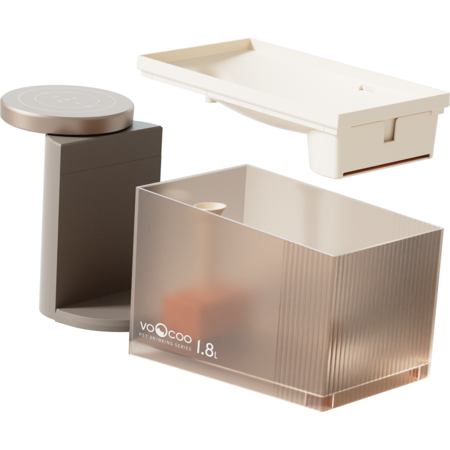 Fontaine d'eau pour animal de compagnie à stérilisation automatique Flow de VOOCOO