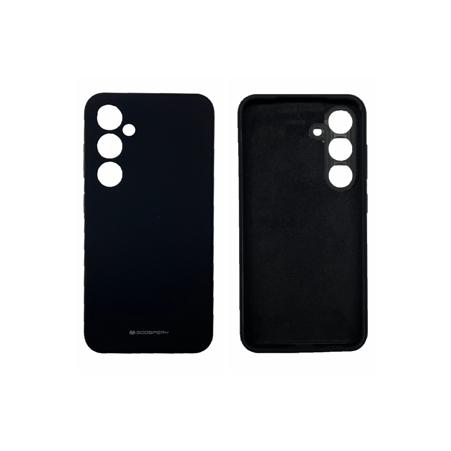 TopSave Goospery Liquid Silicone Gel Rubber Full Body Protection Cover Case For Samsung Galaxy A54 5G 6.4", Black