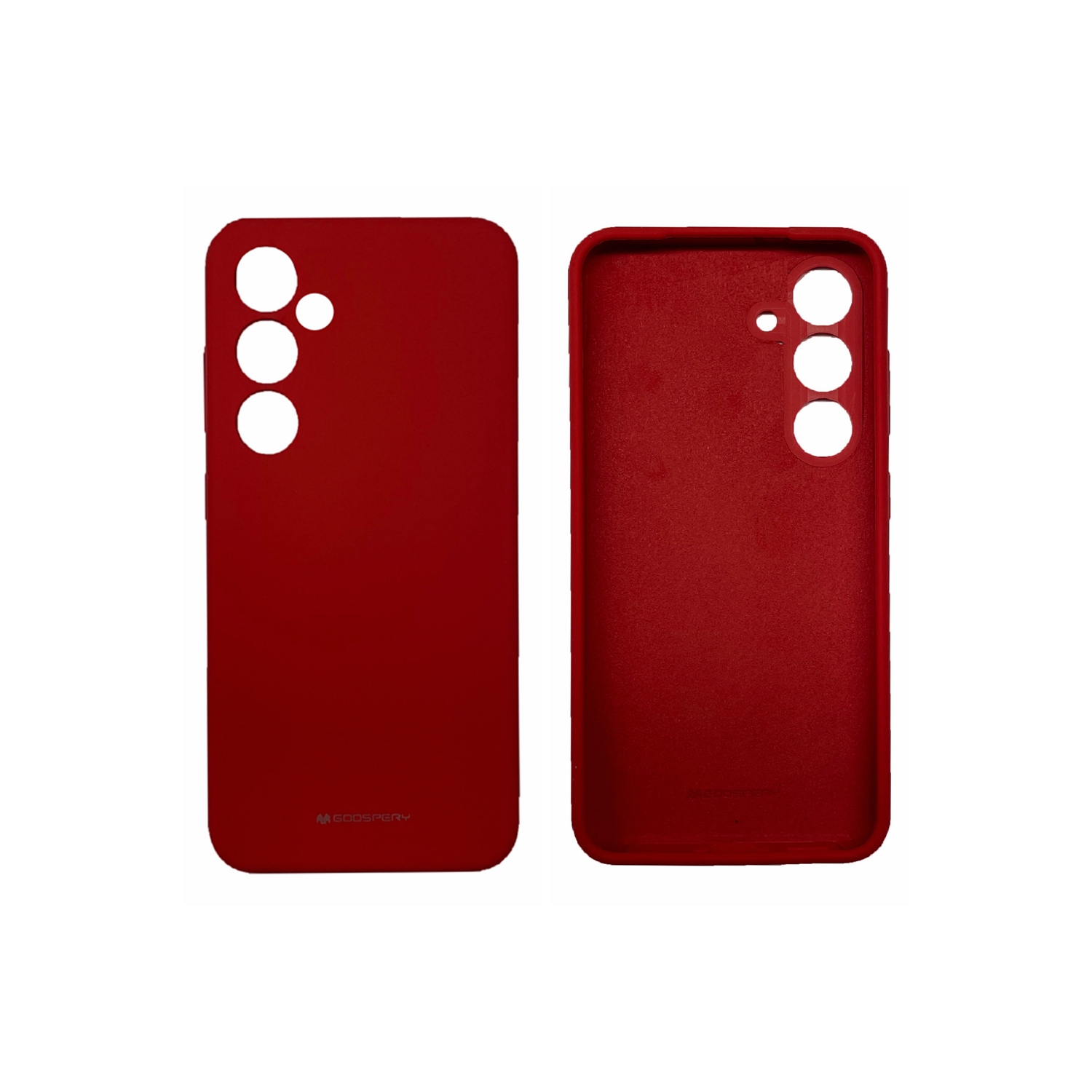 TopSave Goospery Liquid Silicone Gel Rubber Full Body Protection Cover Case For Samsung Galaxy A54 5G 6.4", Red