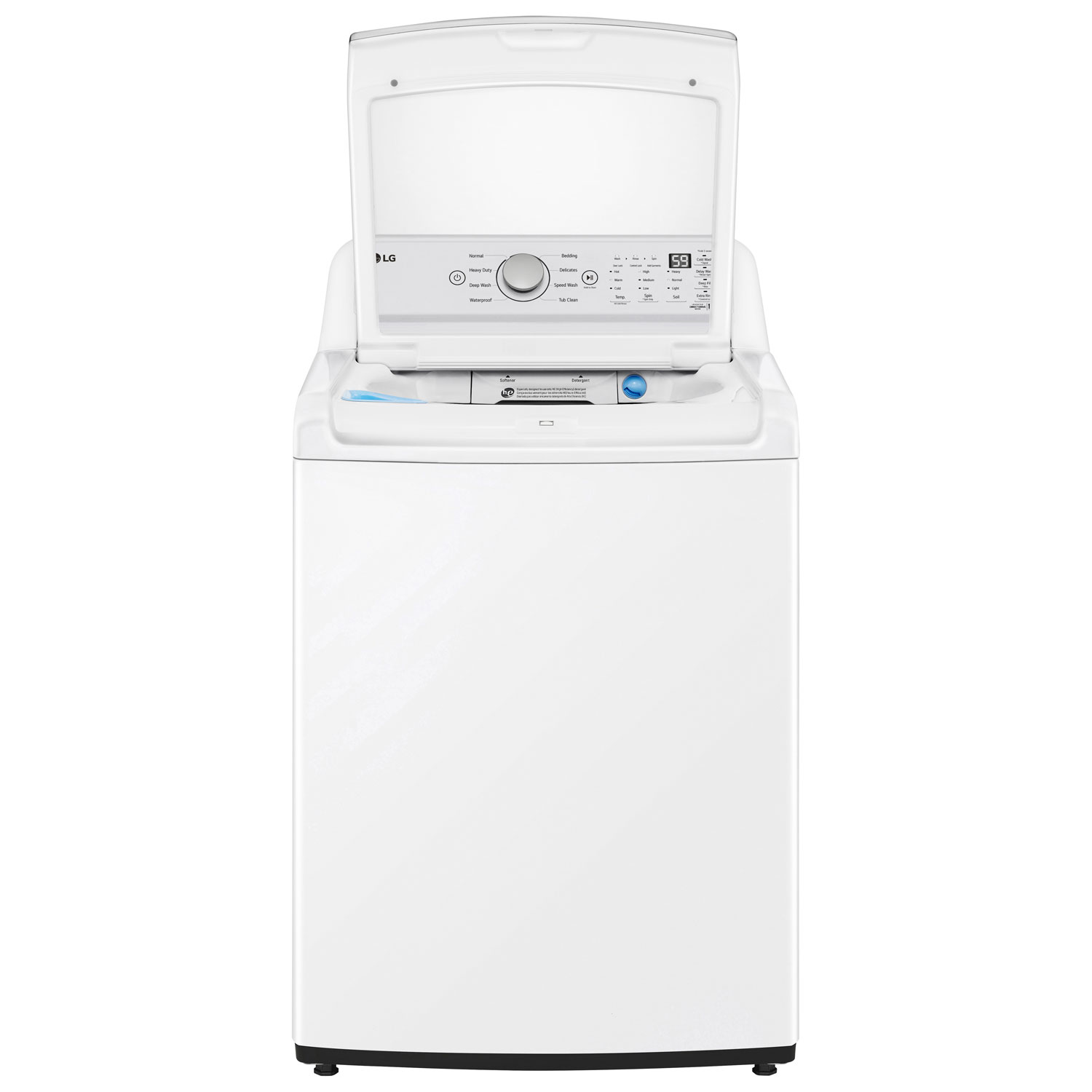 LG 5.6 Cu. Ft. High Efficiency Top Load Washer (WT7155CW) - White