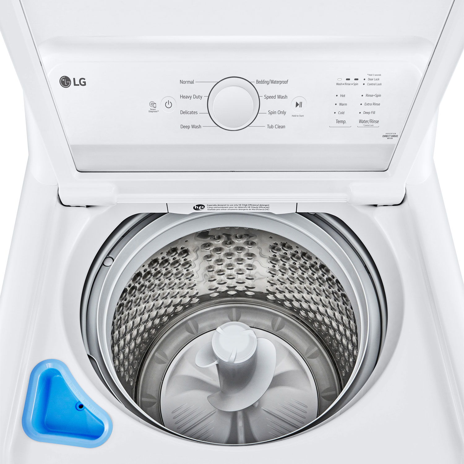 LG 4.8 Cu. Ft. High Efficiency Top Load Washer - White