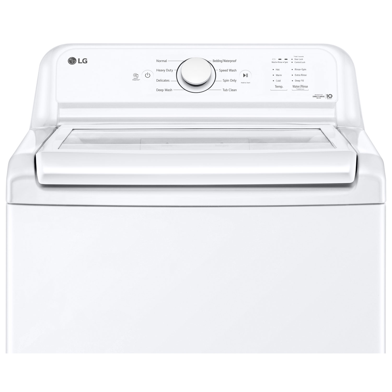 LG 4.8 Cu. Ft. High Efficiency Top Load Washer - White