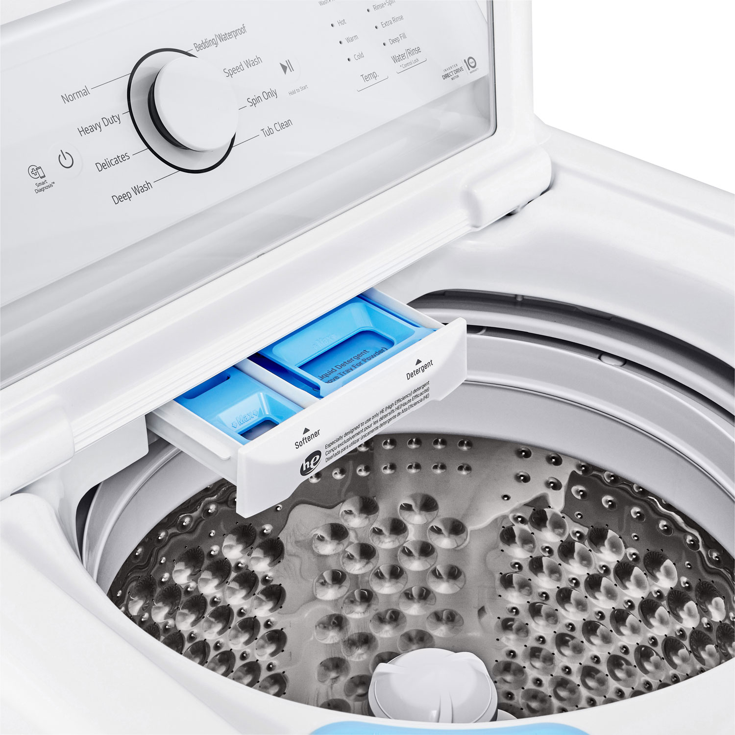 LG 4.8 Cu. Ft. High Efficiency Top Load Washer - White