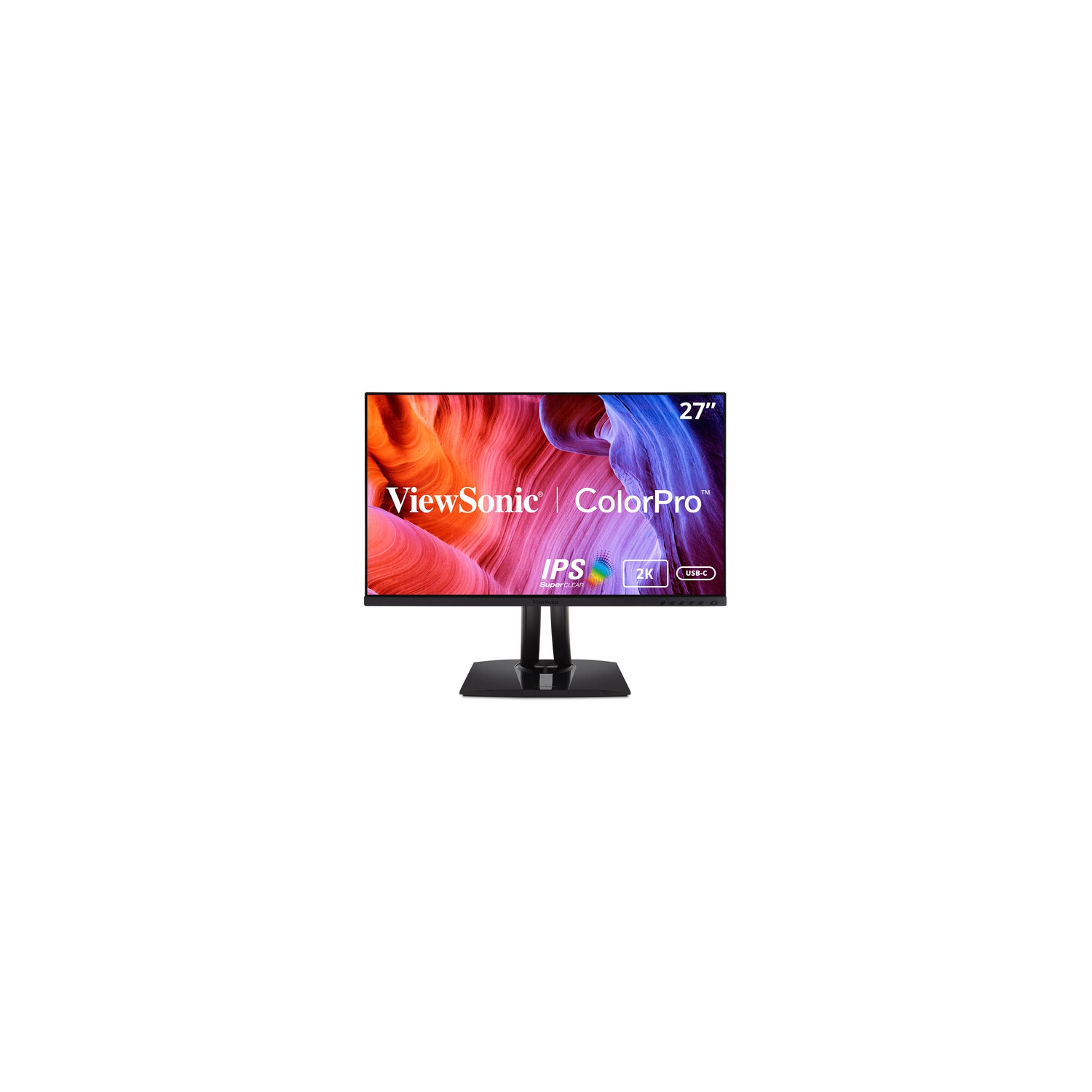 Boîte ouverte - moniteur ACL IPS QHD 2K 60 Hz 27 po DE VIEWSONIC/temps réponse 5 ms gris à gris - Noir