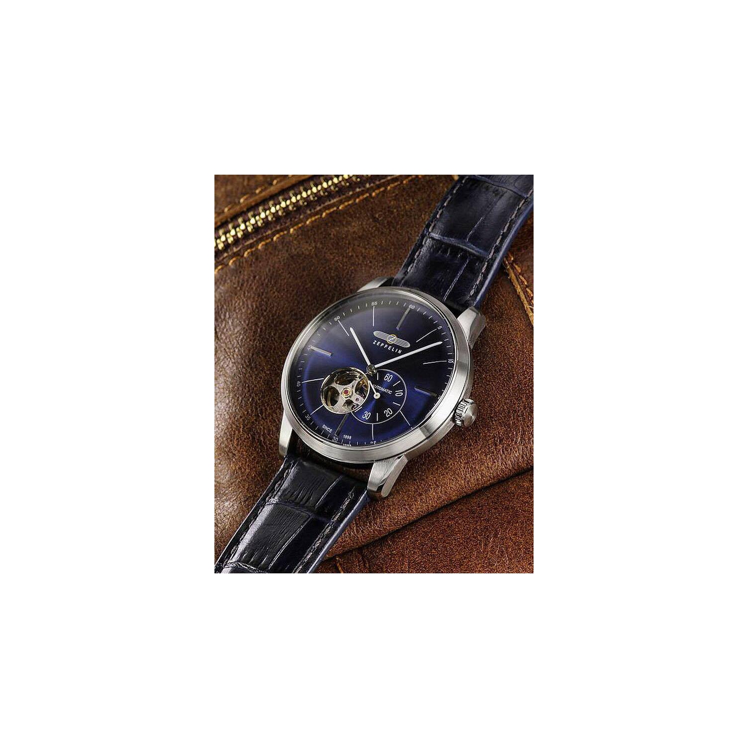 Zeppelin 7364-3 Open Heart Automatic Watch Flatline series | Best