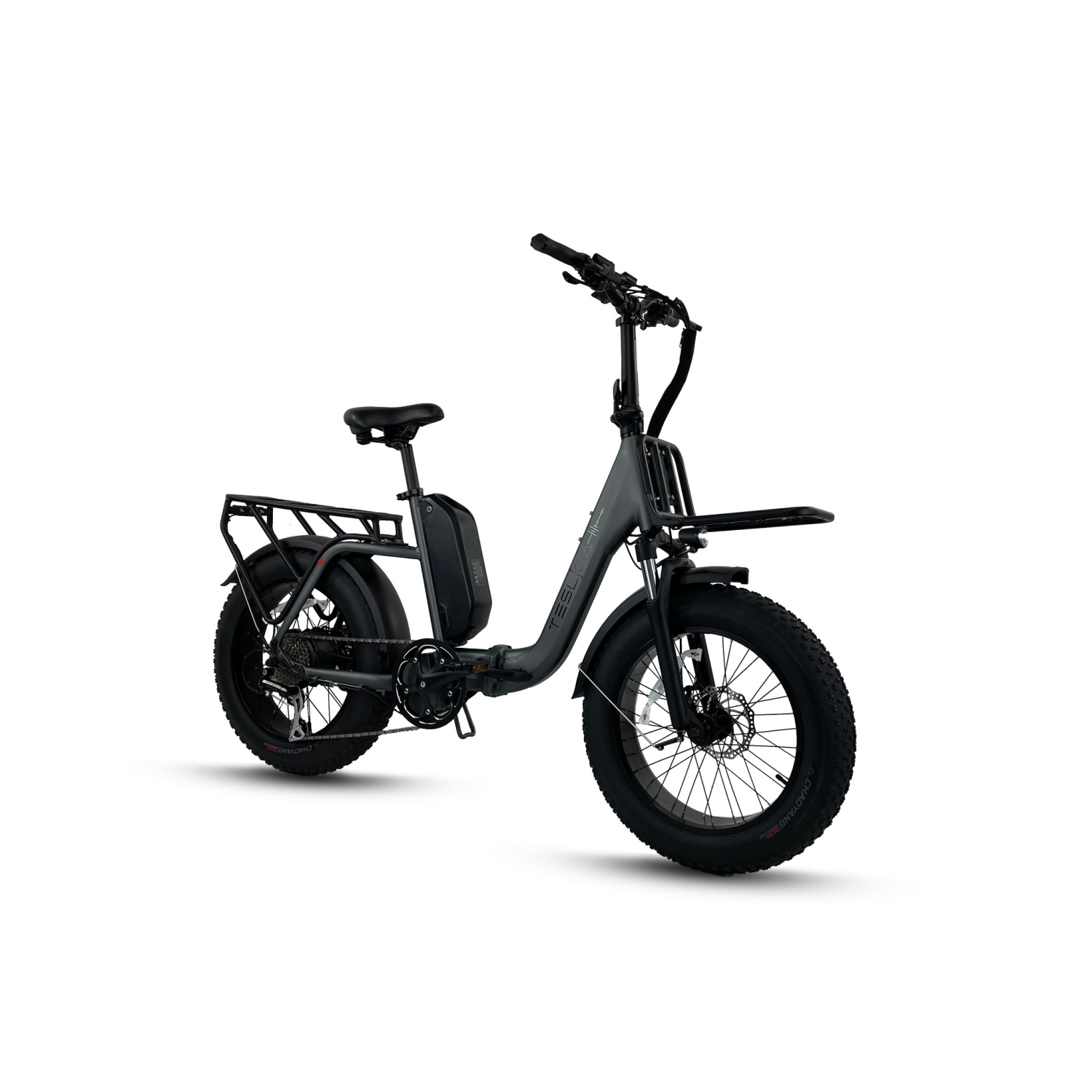 TESLICA INSPIRE N1S *High Quality* Step-through Folding Fat Tire 500 w *Samsung Battery* 35 to 75km Grey Metallic 18” Frame***EXTRAS INCLUDED!