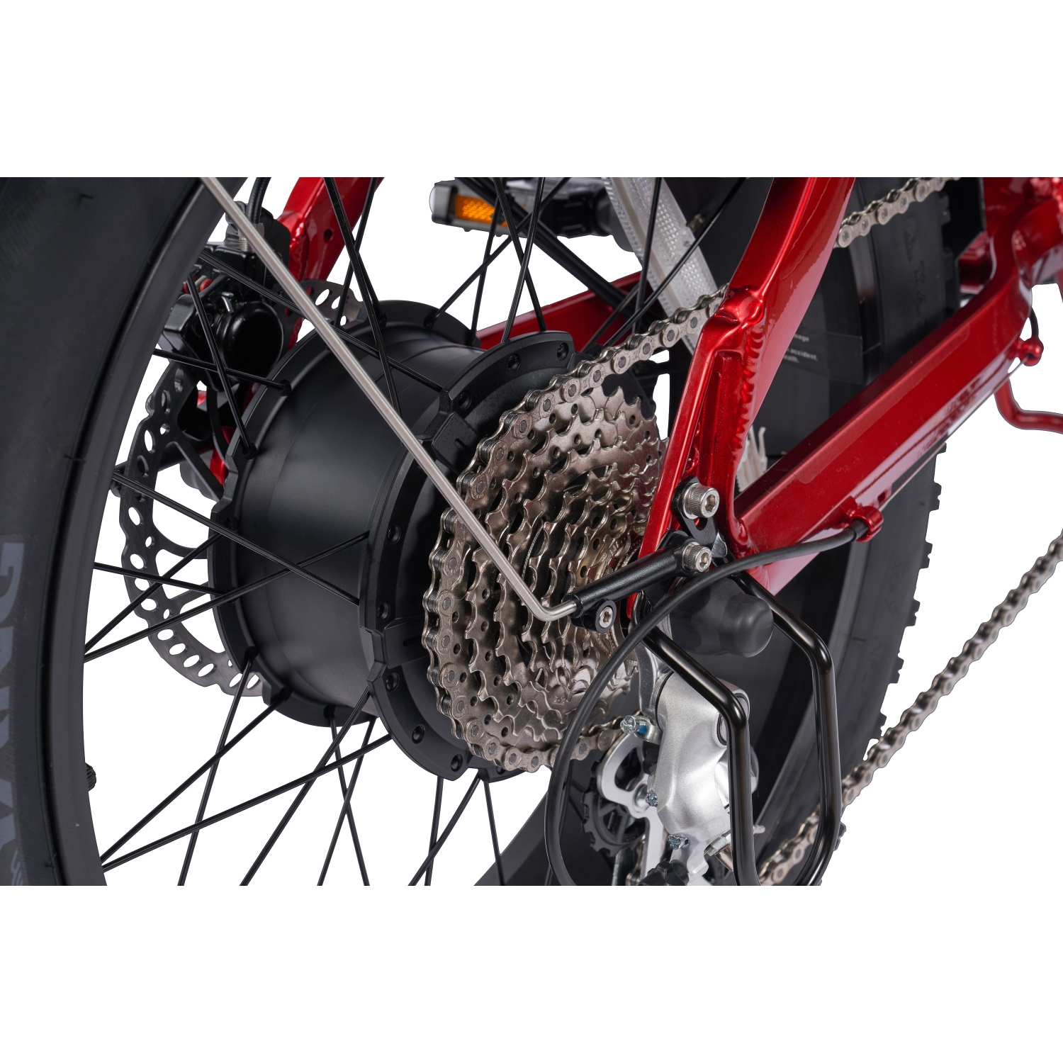 TESLICA INSPIRE Mini N1H *High Quality* Step-through Folding Fat Tire 500 w *Torque Sensor* 45 to 100km Red 15” Frame***EXTRAS INCLUDED!