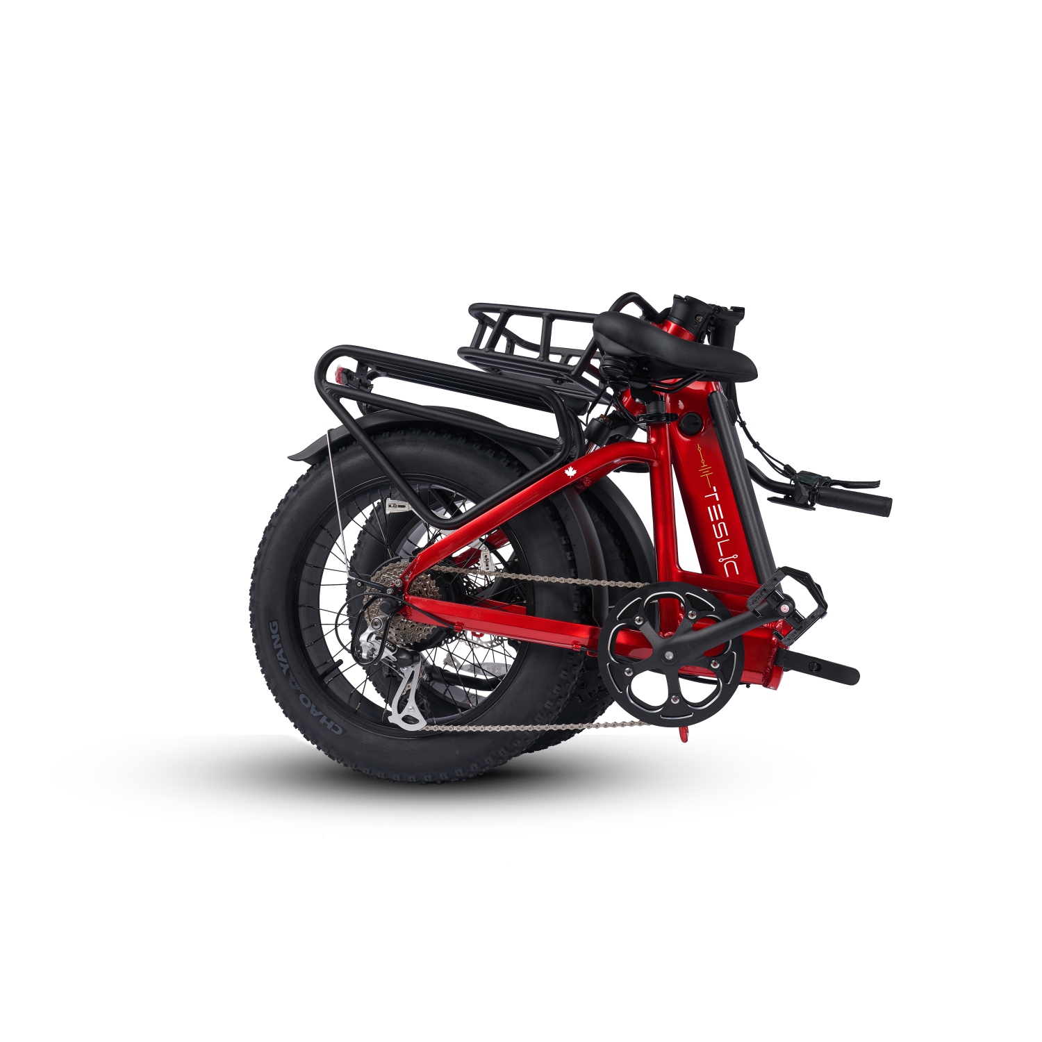 TESLICA INSPIRE Mini N1H *haute qualité Step-through Folding Fat Tire 500 W *Torque Sensor* 45 to 100&nbsp;km *Samsung Battery* Black 15”