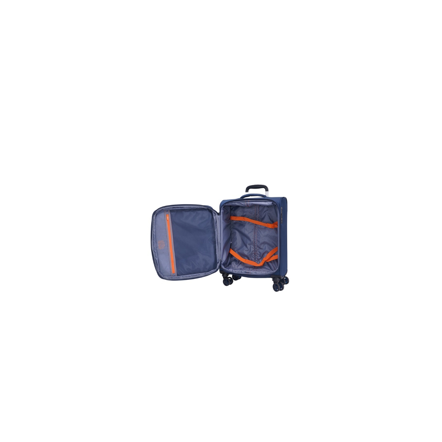 JUMP Soft-Sided with 4-Wheels, Ultra-Light, Anti-Theft Zippers & Expandable, Carry-On Luggage