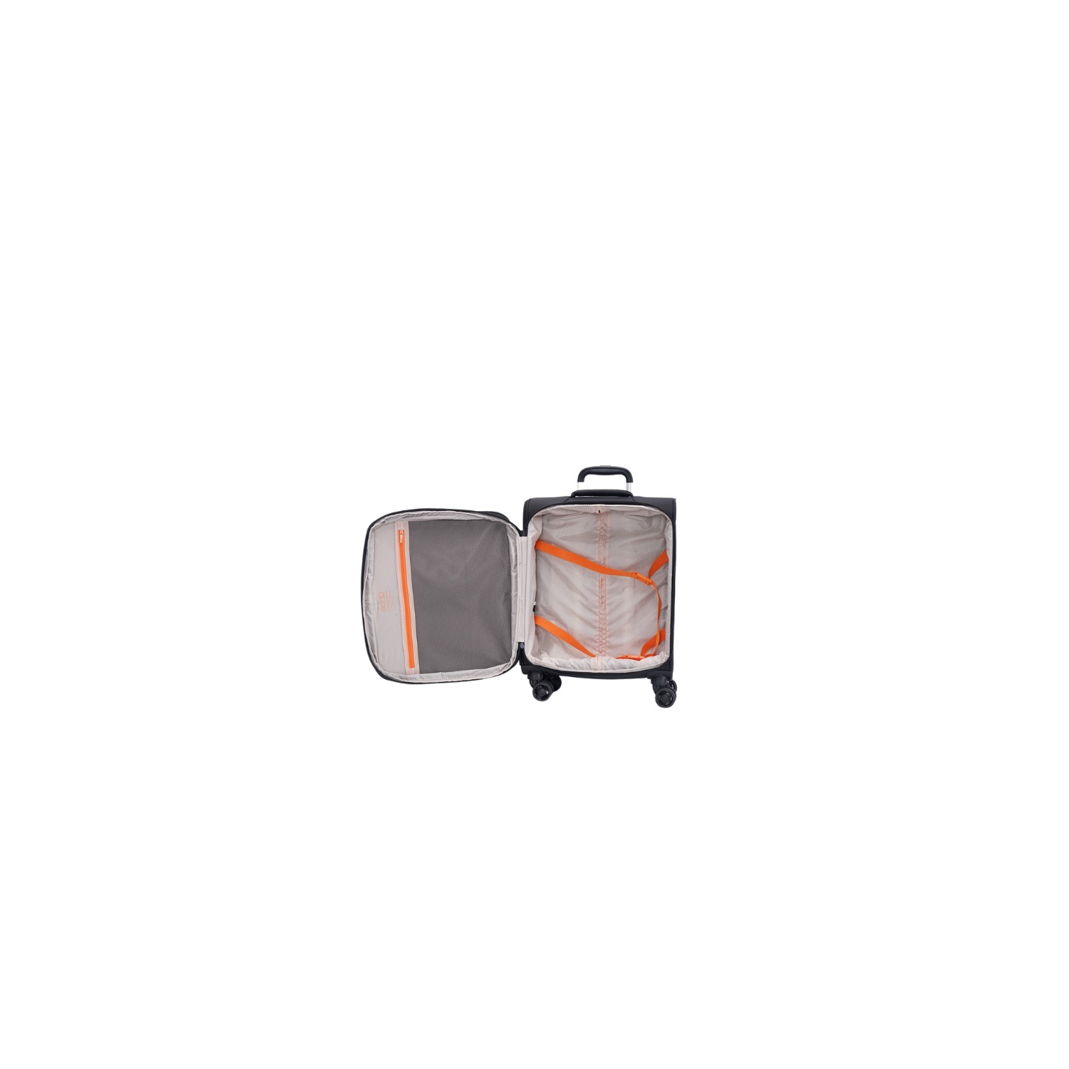 JUMP Soft-Sided with 4-Wheels, Ultra-Light, Anti-Theft Zippers & Expandable, Carry-On Luggage