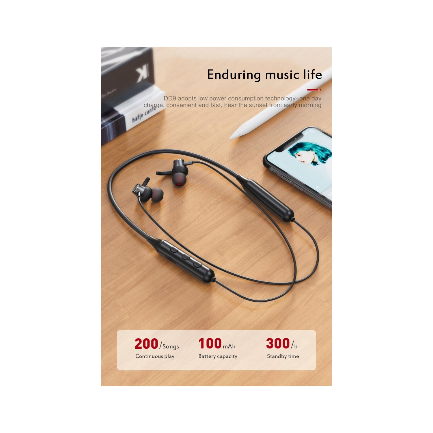 Casque d’écoute sans fil SuperShield, écouteurs bouton Bluetooth 5.0, écouteurs-boutons stéréo haute fidélité pour la course, la conduite et le vélo