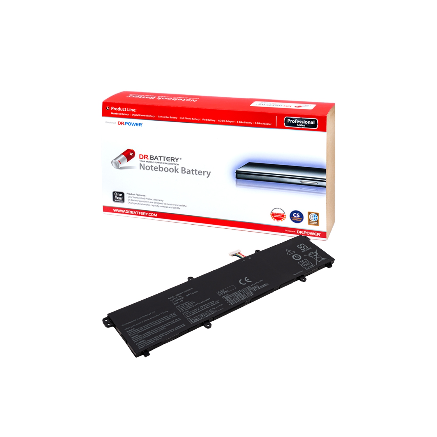 DOCTEUR Batterie de rechange pour ordinateur portatif 0B200-03580000 0B200-03750000 B0B200-03580300 B31N1911 C31N1911 pour Asus Vivobook F413FF