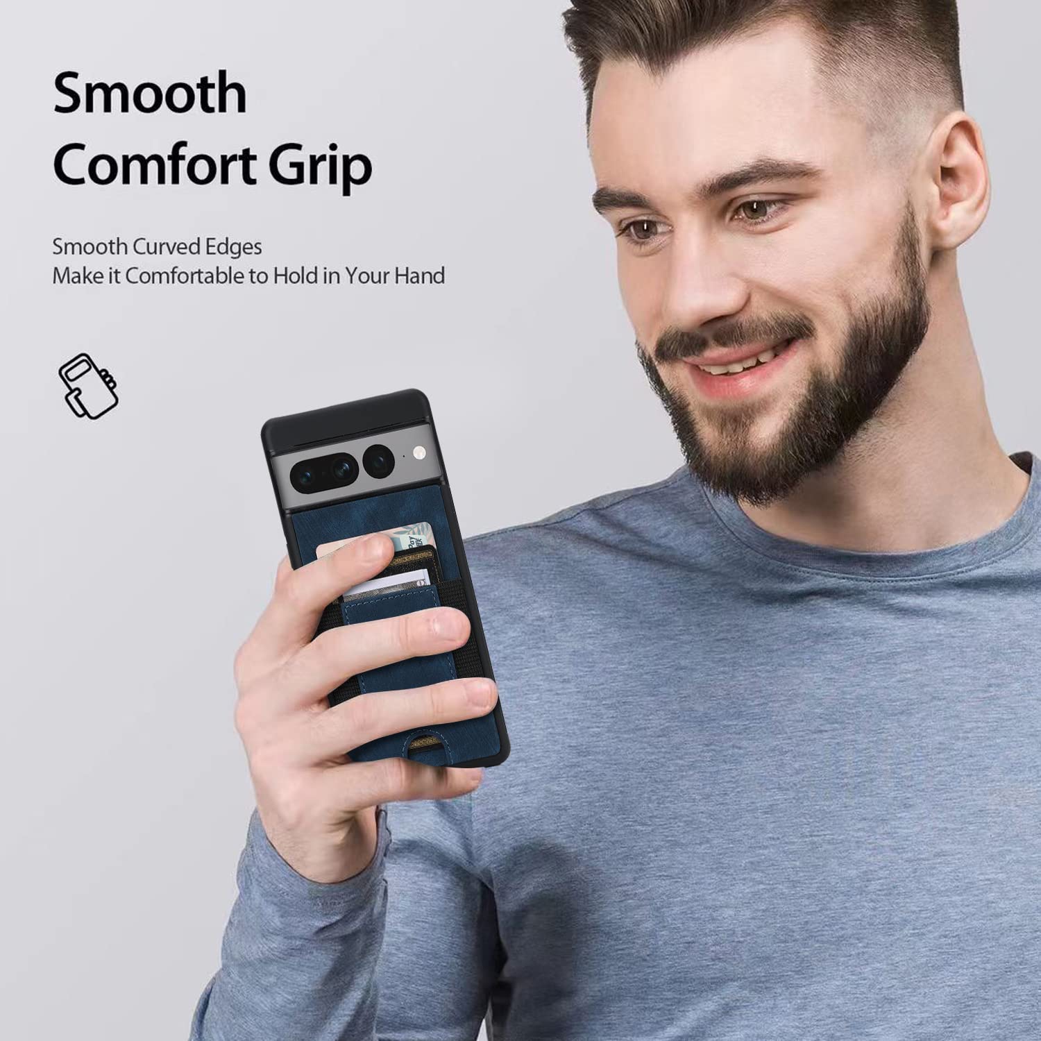 Google Pixel 7A Case Leather Wallet, Pixel 7A Wallet case with Card Slots PU Leather Card Holder Rugged Non-Slip Full Body Drop Protector Back case