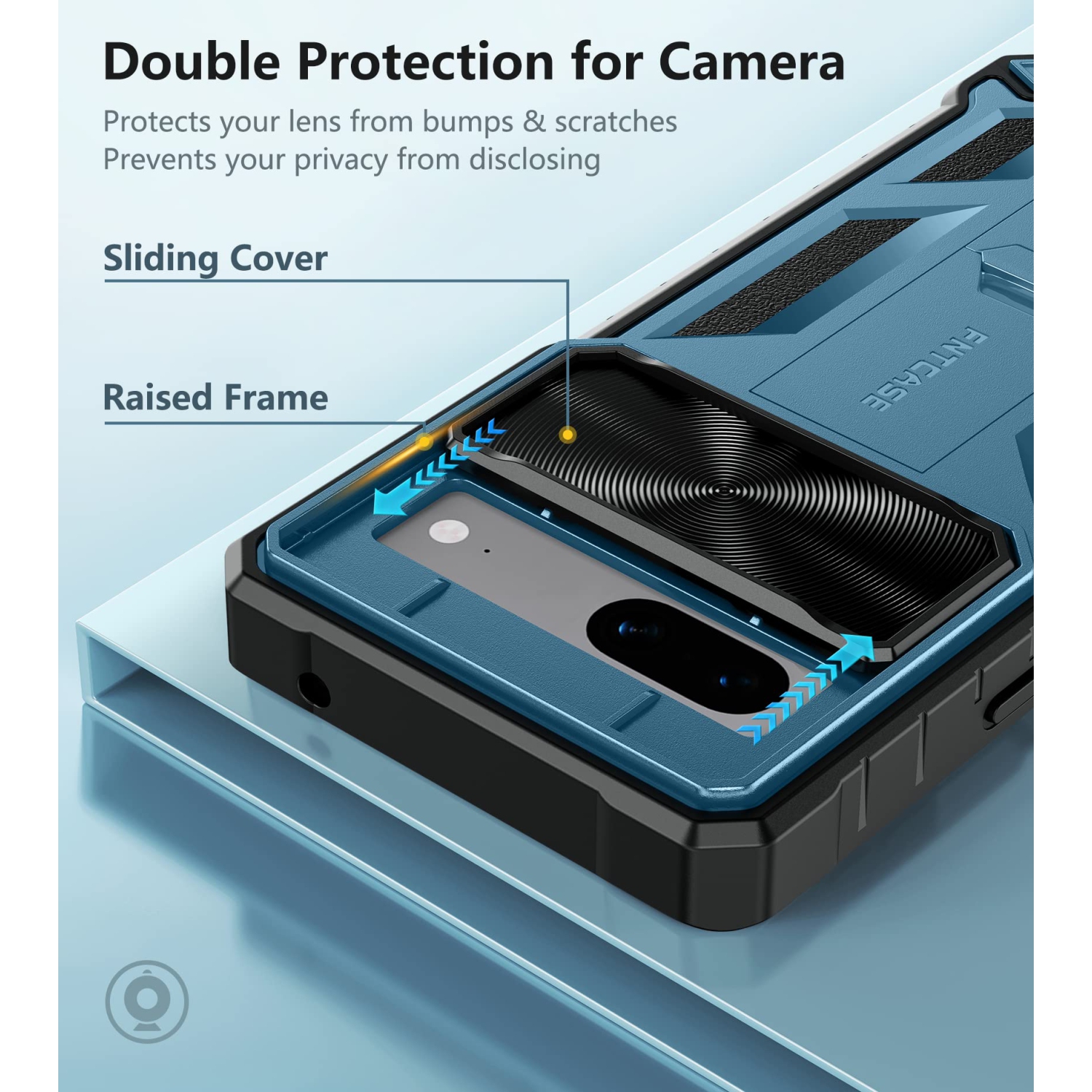 Étui pour Pixel 7a de Google : Étui protecteur robuste pour téléphone, protection antichoc, TPU hybride, résistant aux chutes, étui rigide robuste