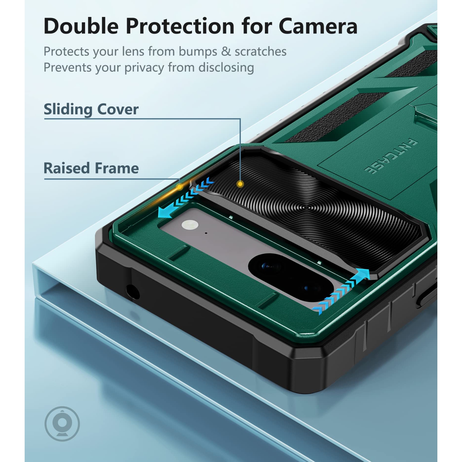 Étui pour Pixel 7a de Google : Étui protecteur robuste pour téléphone, protection antichoc, TPU hybride, résistant aux chutes, étui rigide robuste