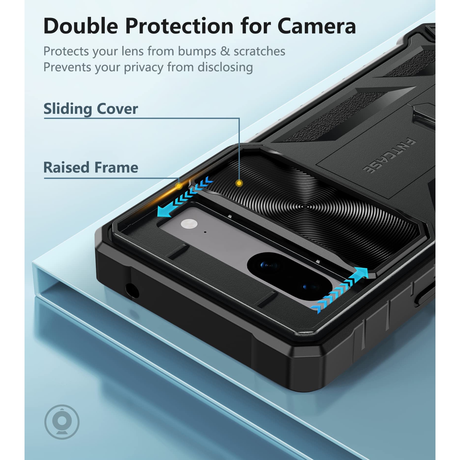 Étui pour Pixel 7a de Google : Étui protecteur robuste pour téléphone, protection antichoc, TPU hybride, résistant aux chutes, étui rigide robuste