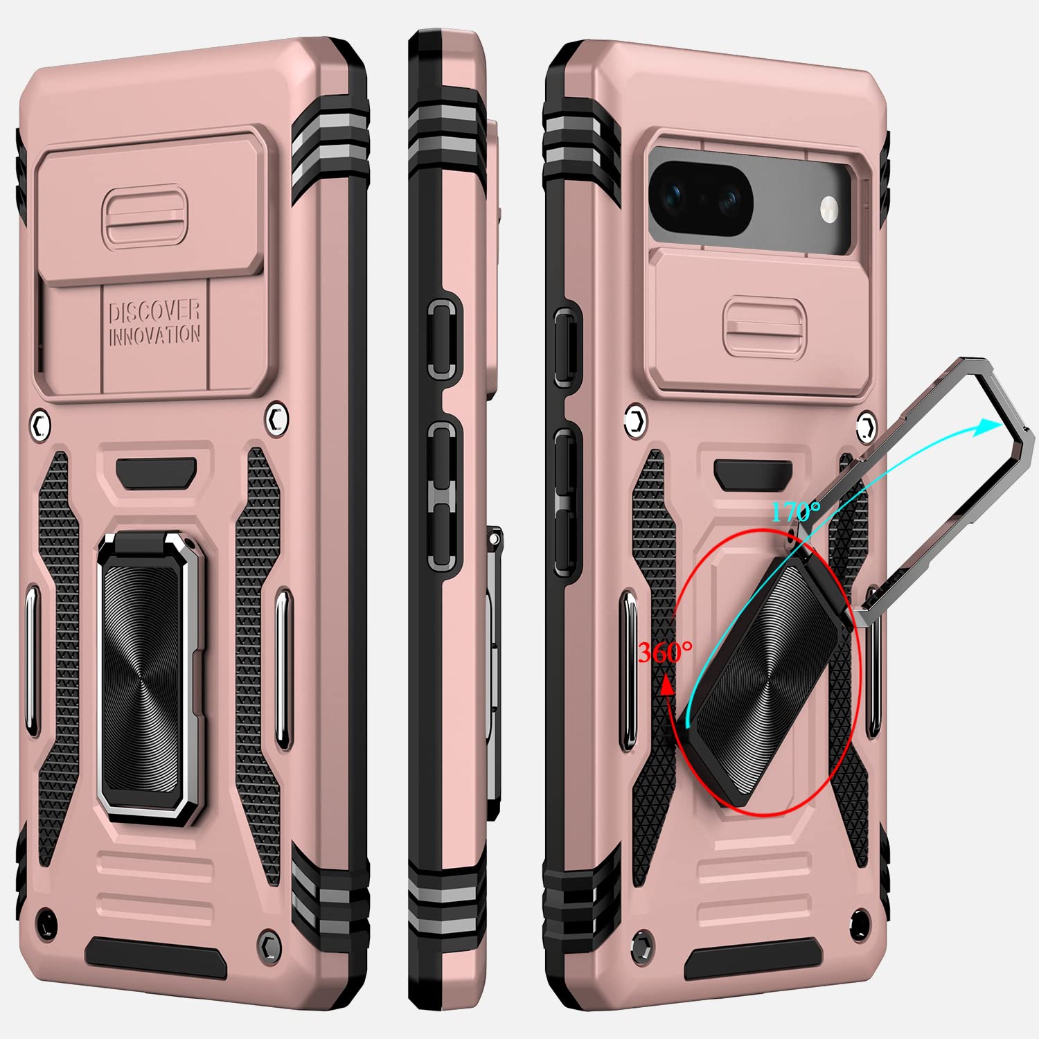 Étui Pixel 7A de Google, étui ultramince Pixel 7A multifonctionnel, étui protecteur antichoc, béquille magnétique, étui, Galaxy 7A de Google, Pixel