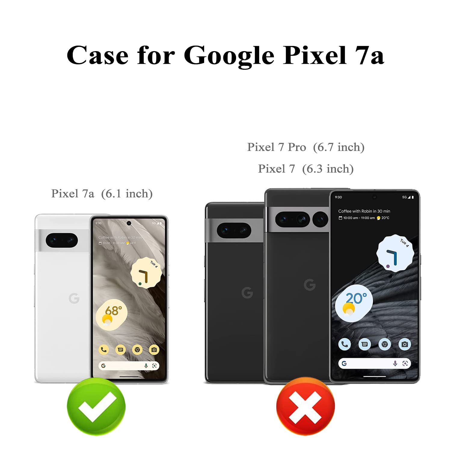 Étui Pixel 7A de Google, étui ultramince Pixel 7A multifonctionnel, étui protecteur antichoc, béquille magnétique, étui, Galaxy 7A de Google, Pixel