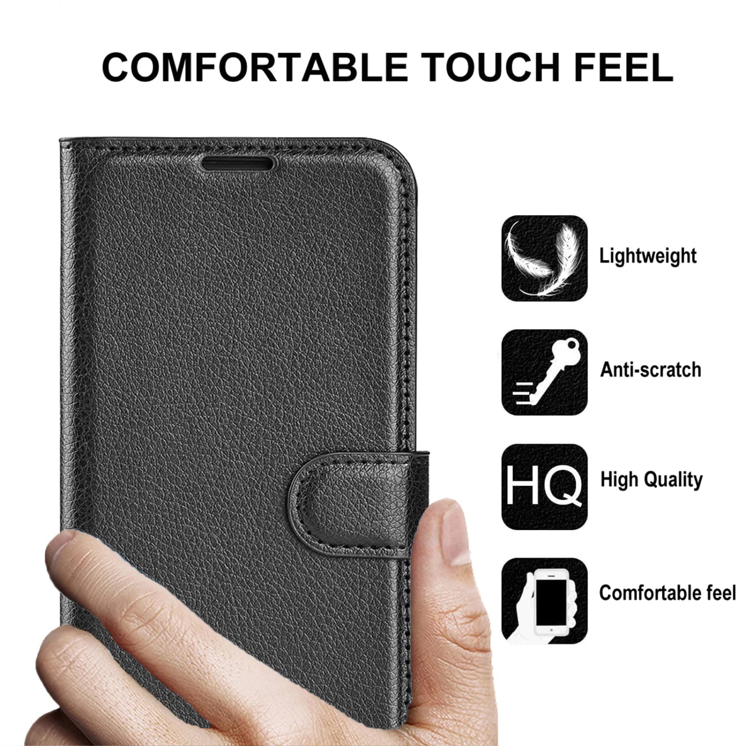 Étui portefeuille en cuir polyuréthane rétro protection complète pour Pixel 7A de Google, étui folio pliable, fermoir magnétique, rabat, fentes pour