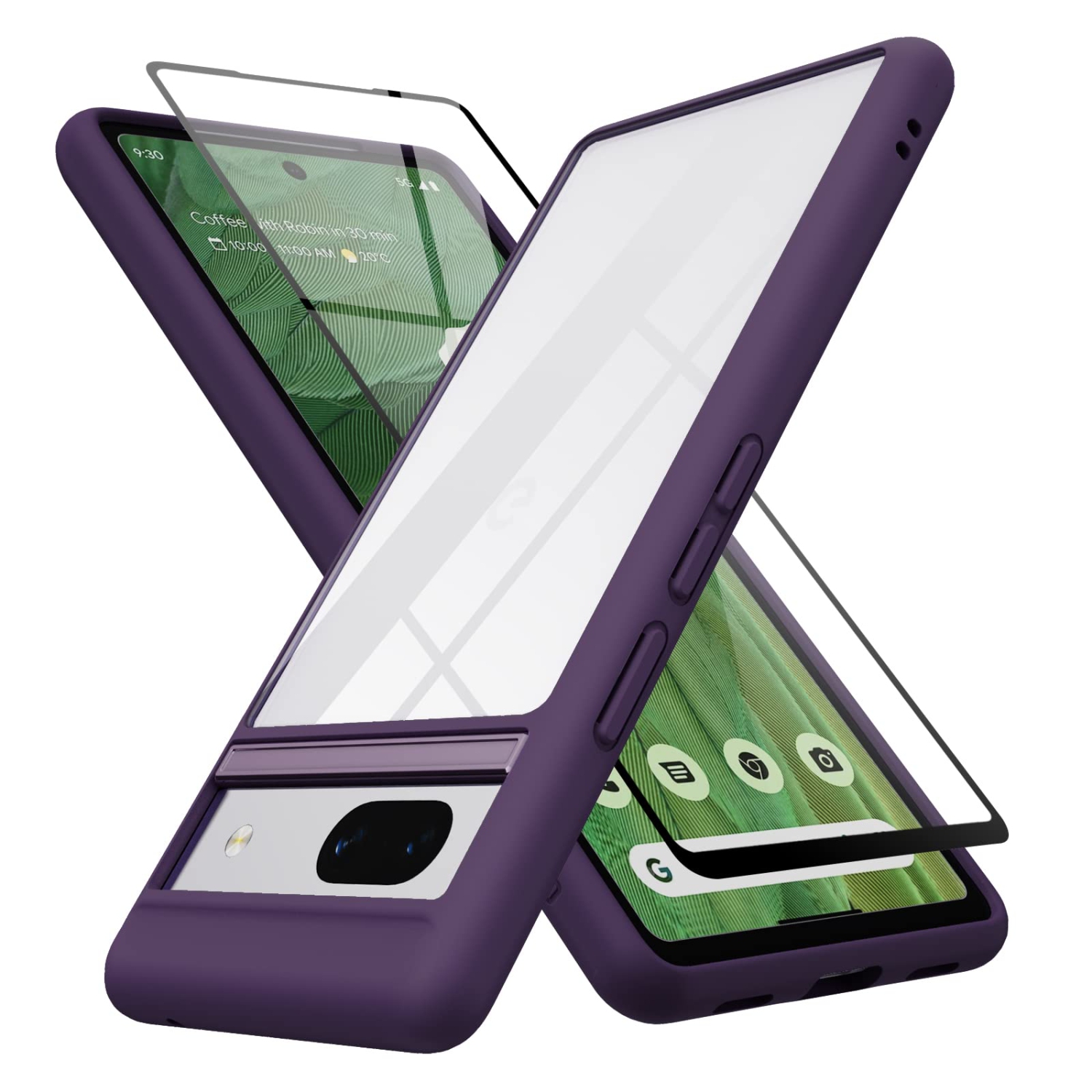 Étui pour Pixel 7A de Google avec protecteur d’écran à haute qualité, protection antichoc améliorée pour appareil photo, arrière rigide, pour Pixel