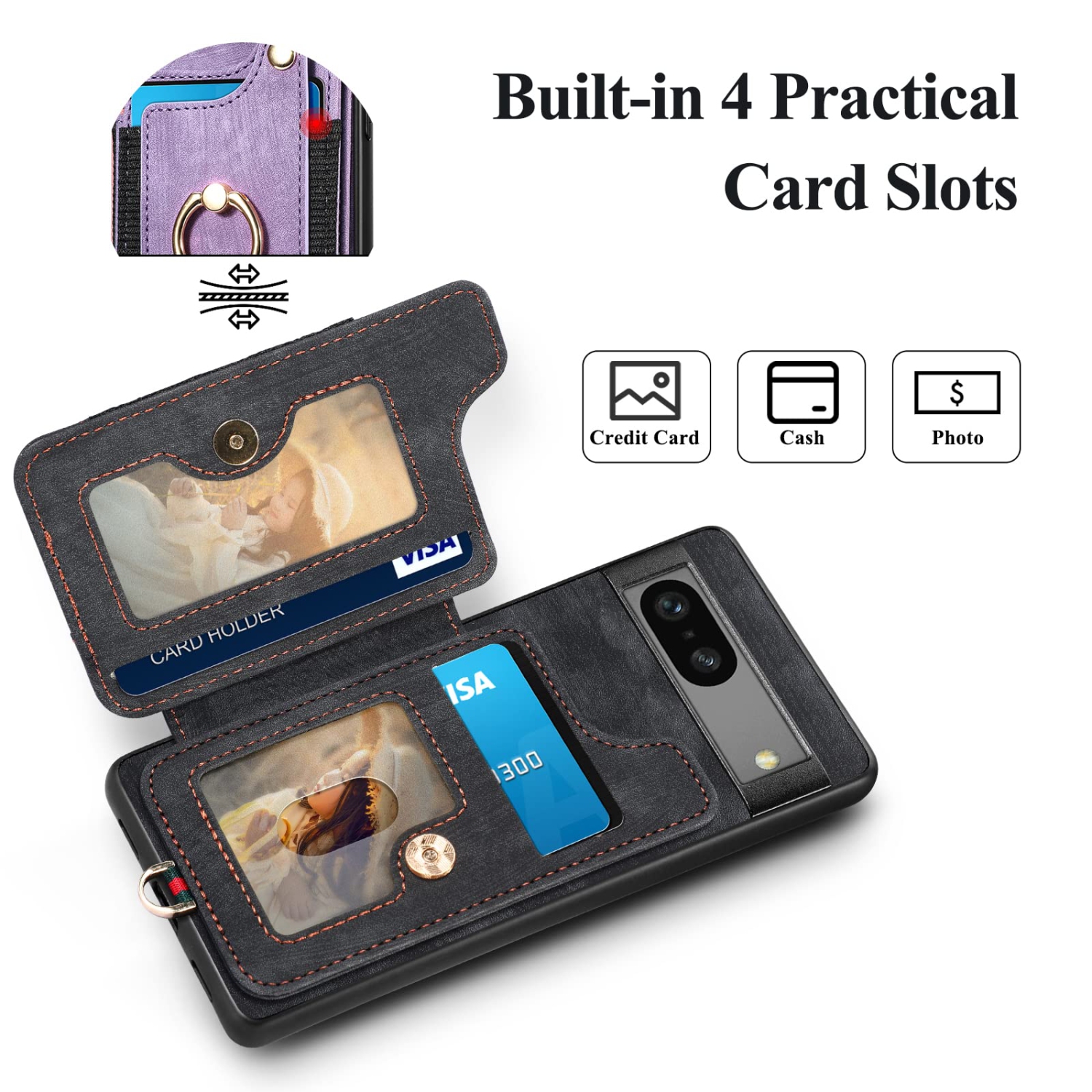 Étui portefeuille 7A Piexl de Google