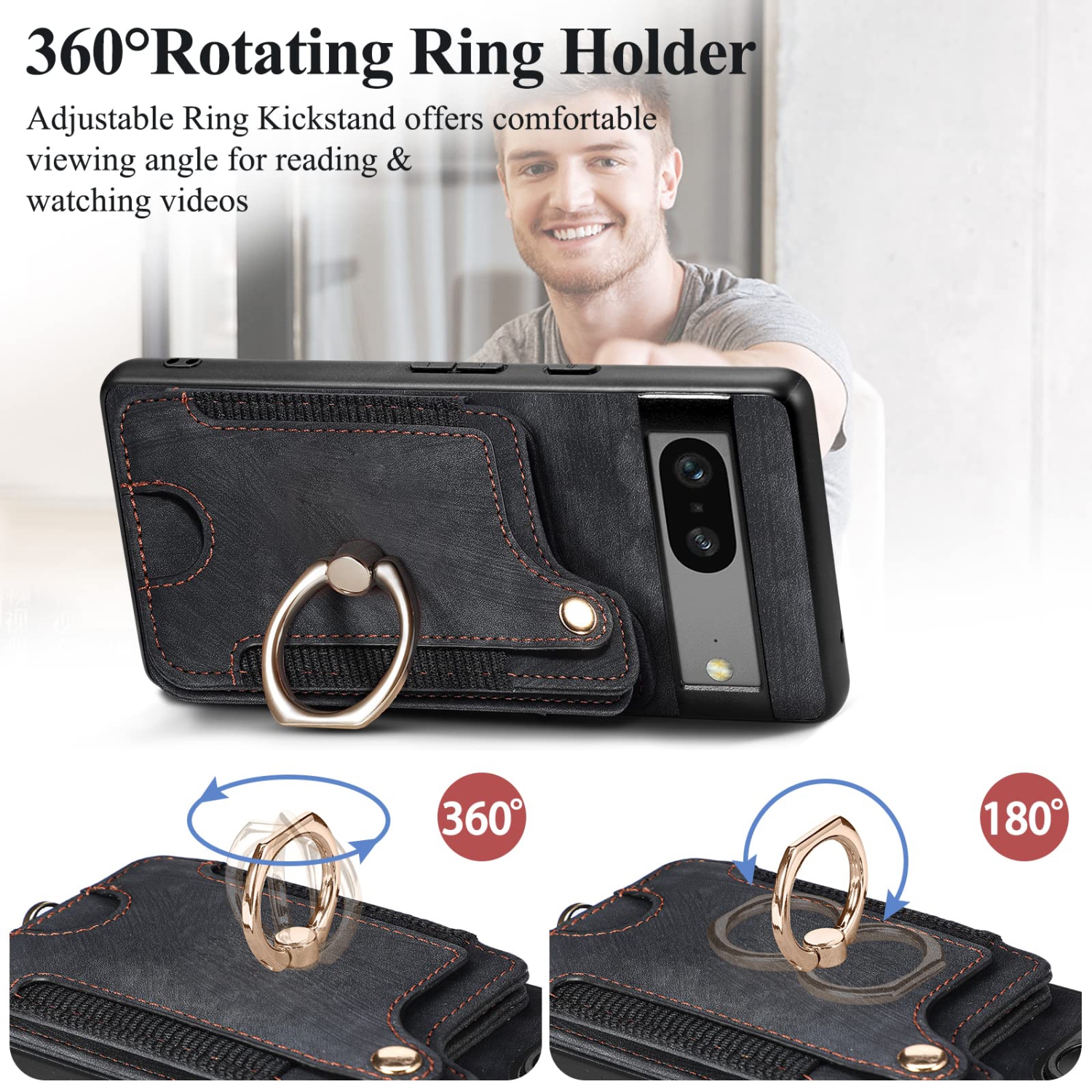 Étui portefeuille 7A Piexl de Google