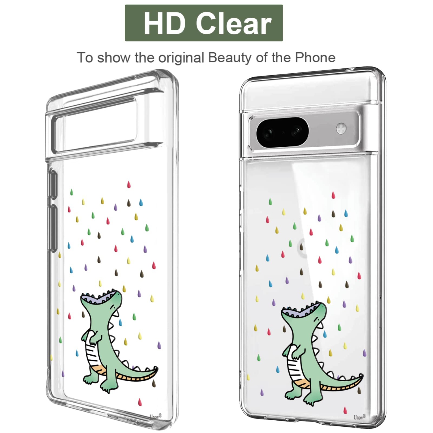 Étui compatible avec le Pixel 7a Clear avec le Design souple TPU absorbant les chocs mince arrière protecteur motif en relief pour Pixel 7a 5G de 6.1