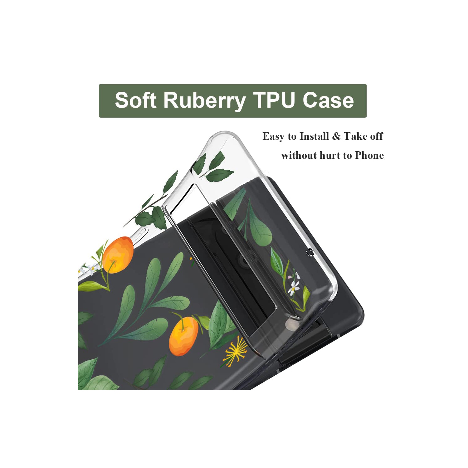 Étui compatible avec le Pixel 7a Clear avec Design Soft Shock absorption des chocs Étui arrière protecteur mince en relief pour Pixel 7a 5G de 6.1 po