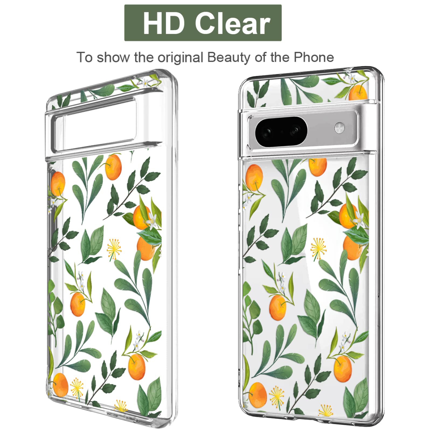 Étui compatible avec le Pixel 7a Clear avec Design Soft Shock absorption des chocs Étui arrière protecteur mince en relief pour Pixel 7a 5G de 6.1 po