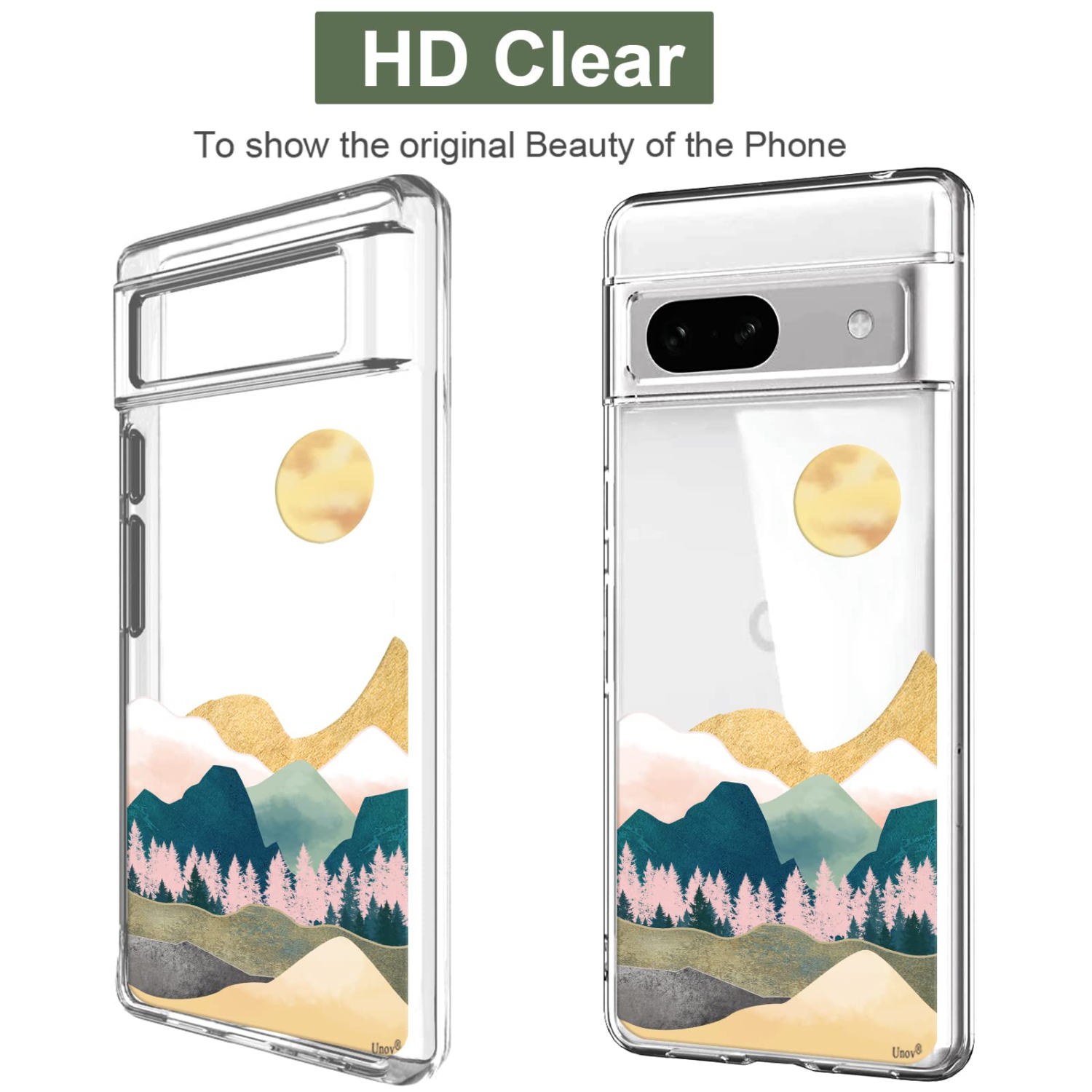 Étui compatible avec le Pixel 7a Clear avec Design Soft Shock absorption des chocs mince, motif en relief, couverture arrière protection pour Pixel