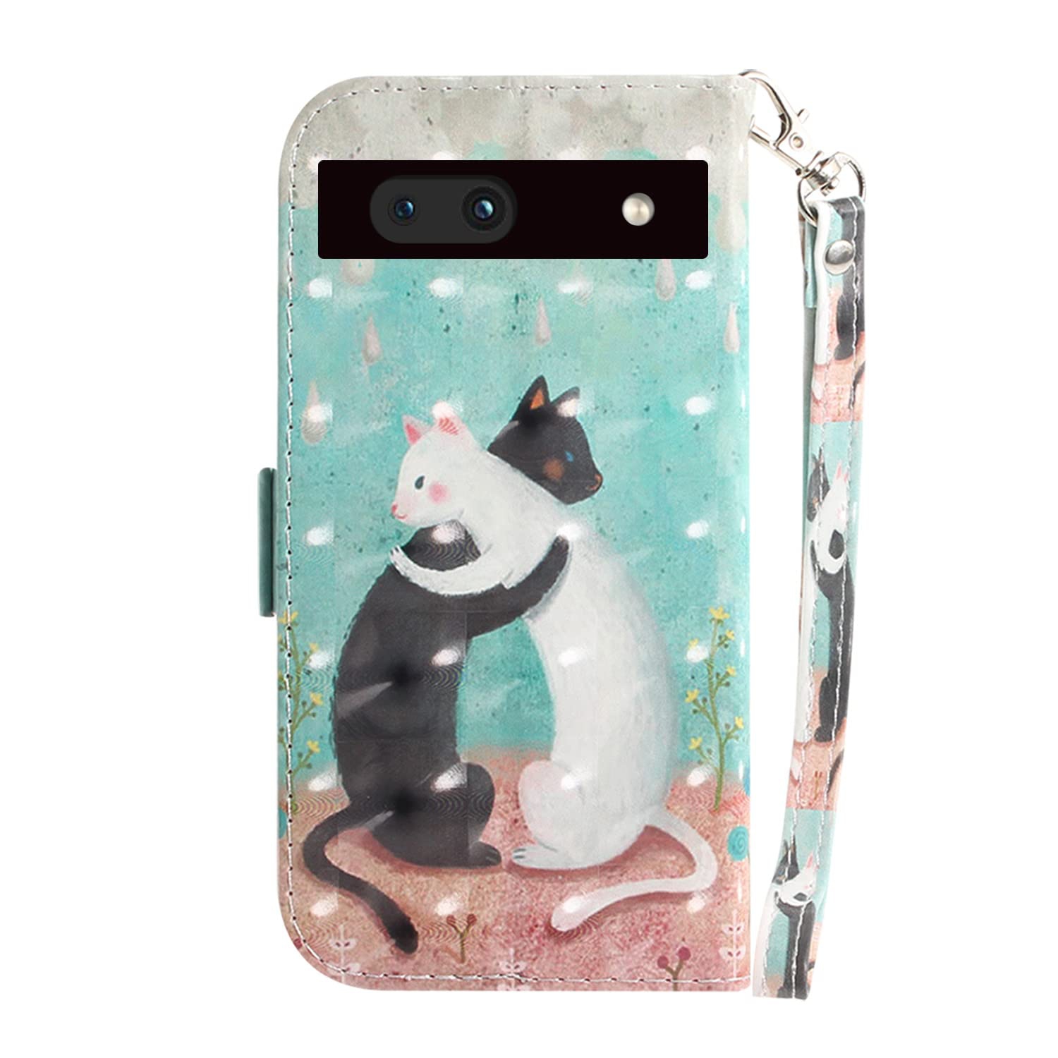 Étui portefeuille avec béquille pour Pixel 7A 5G de Google, étui Pixel 7A 5G et porte-carte fente/couvercle en cuir de qualité supérieure pour Pixel