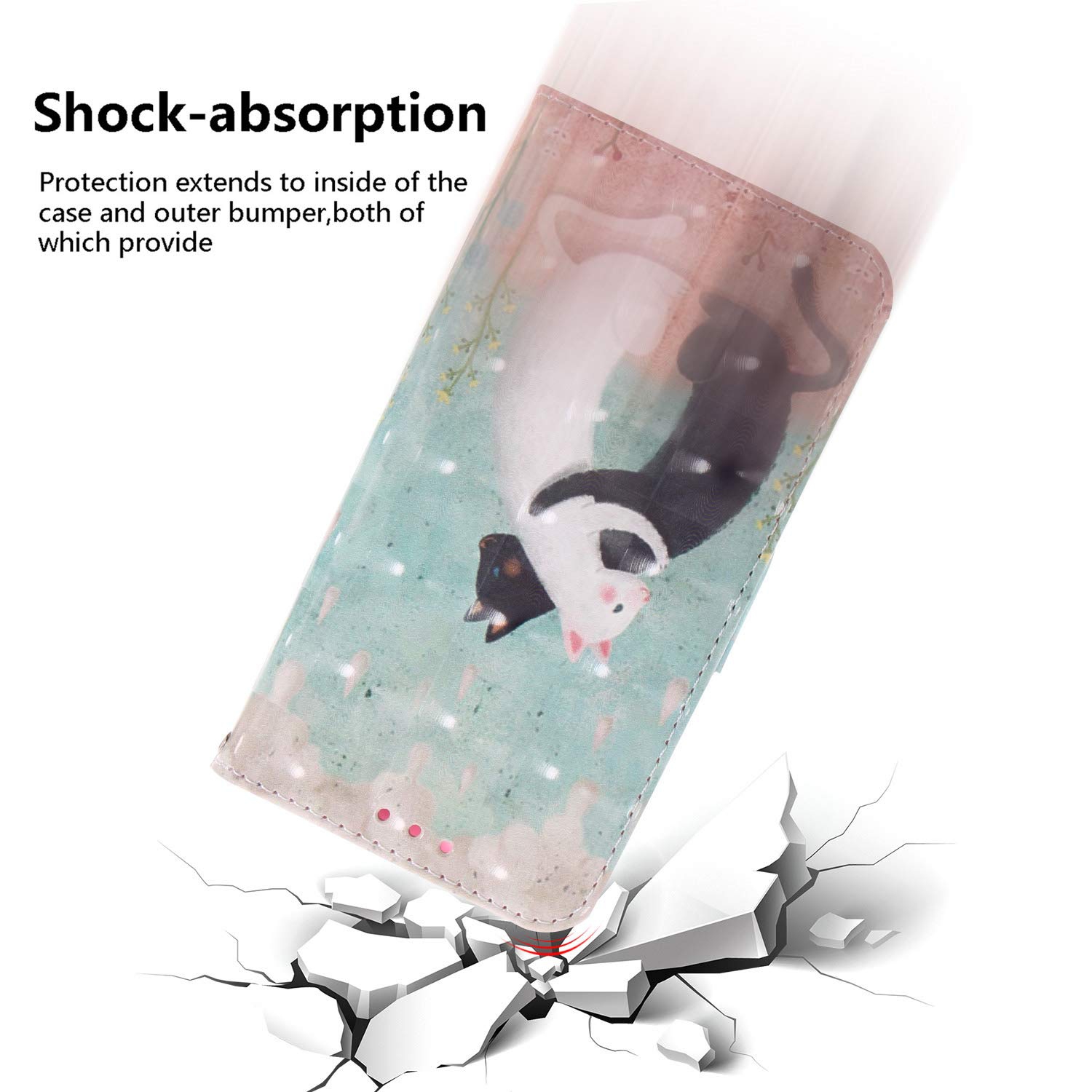 Étui portefeuille avec béquille pour Pixel 7A 5G de Google, étui Pixel 7A 5G et porte-carte fente/couvercle en cuir de qualité supérieure pour Pixel