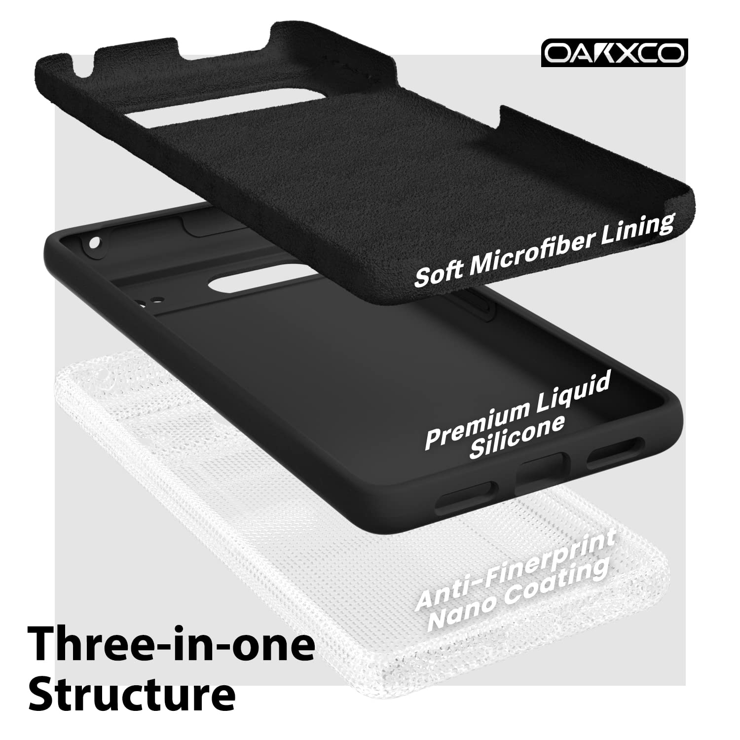 Designed for Google Pixel 7A Case Silicone Grip, Soft Rubber Gel Phone Case for Women Girl Cute, Thin Slim Flexible Protective TPU 6.1", Black