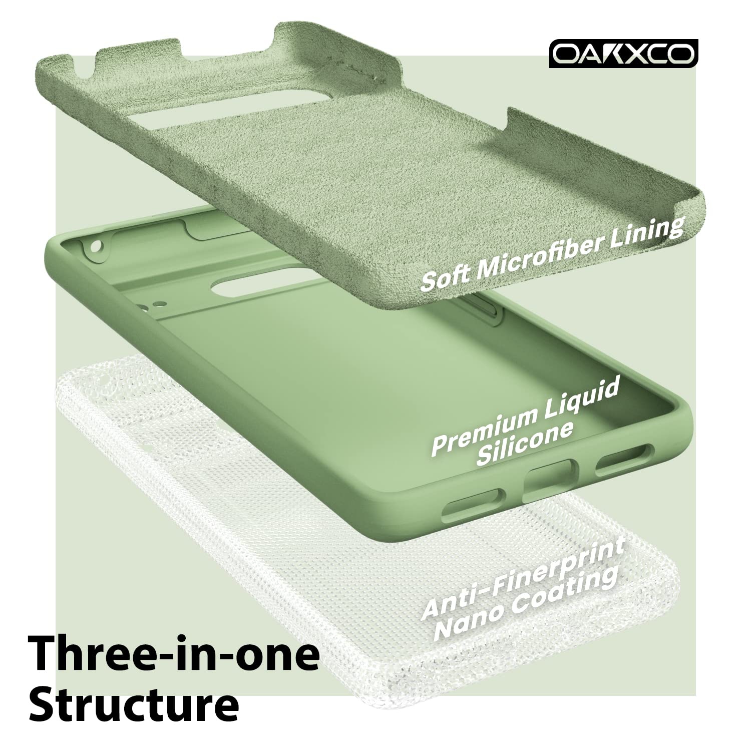 Conçu pour Google Pixel 7A Étui silicone Grip, étui en gel souple pour femmes cute, mince et flexible TPUR, 6.1 po, menthe