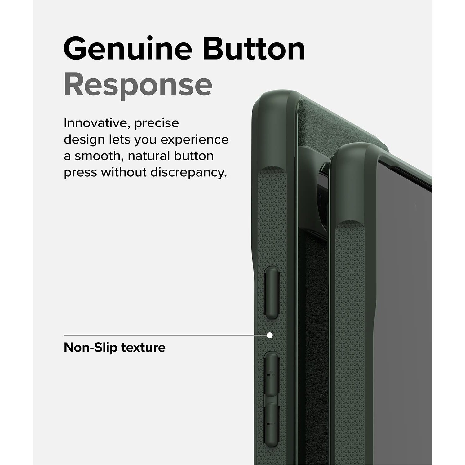 Google Pixel 7a Case, Anti-Fingerprint Technology Non-Slip Comfortable Grip Smudge Proof Cover - Dark Green