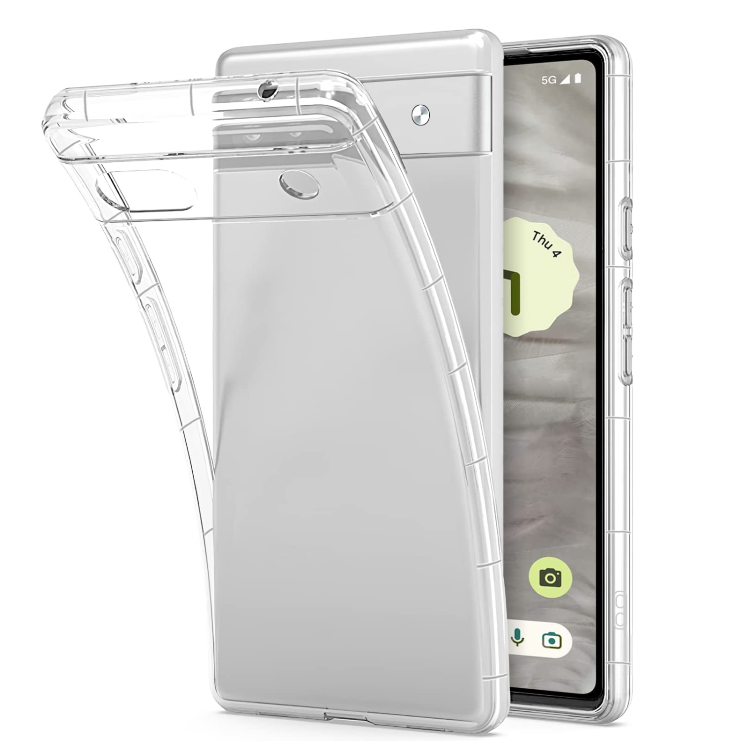 Google Pixel 7A Case Crystal Clear Anti-Yellowing Shock-Absorption Scratch Resistant Premium Flexible TPU Silicone Cover Case for Google Pixel 7A 5G