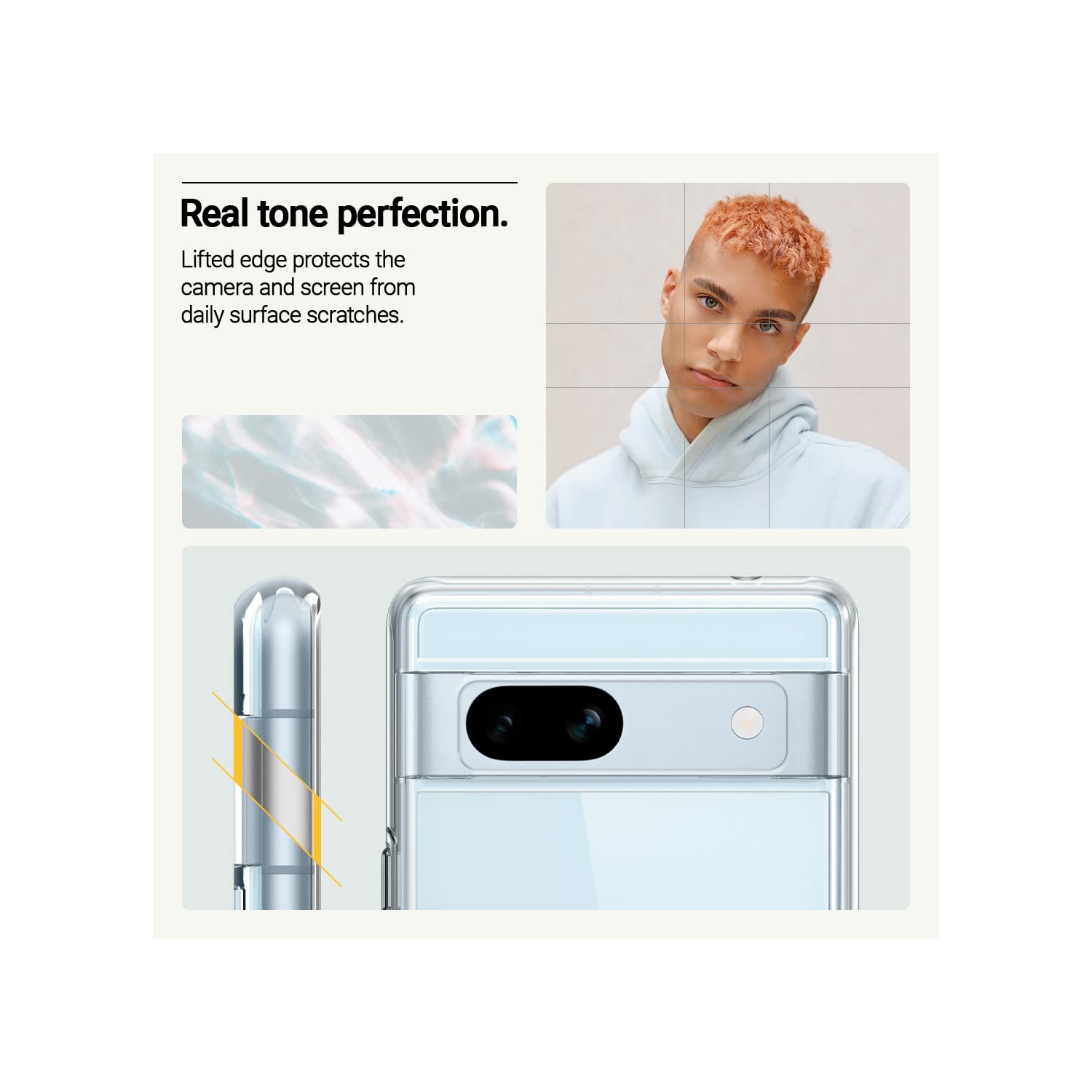 Étui pour Pixel 7a 5G Ultra-Clear de Google antijaunissement de qualité militaire testé - Crystal Clear