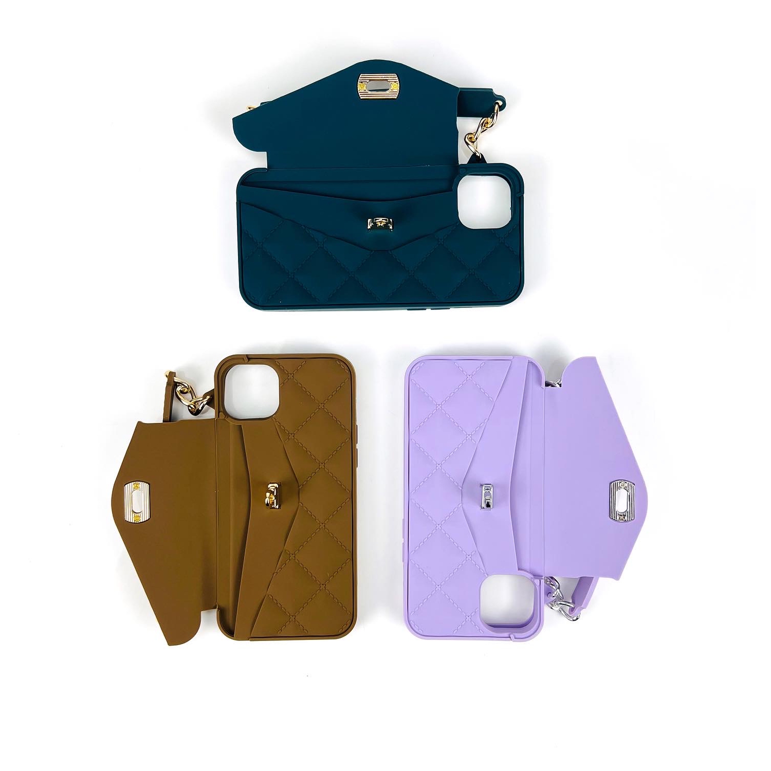 Yodha sans fil compatible avec l’étui portefeuille iPhone 14 avec étui porte-cartes/porte-billets porte-cartes folio à rabat avec dragonne